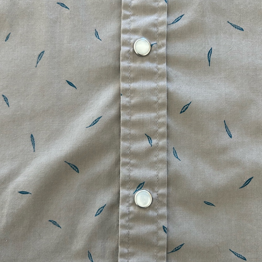 Howler Brothers Gray Patterned Button Down Shirt … - image 5